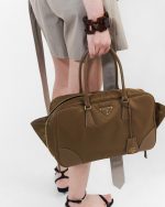 Prada Re-Edition 1978 Large Re-Nylon and Saffiano Leather Two-Handle Bag - Image 4